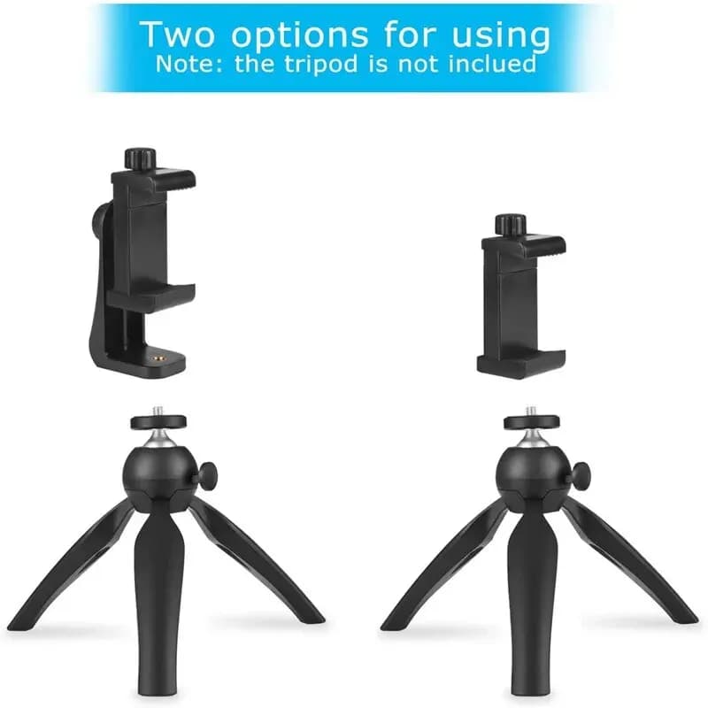 Photo Vlog Filming Accessories Portable Tripod Mount Cell Phone Clip For All Smartphones And Tripods Office Desk Live Broadcast