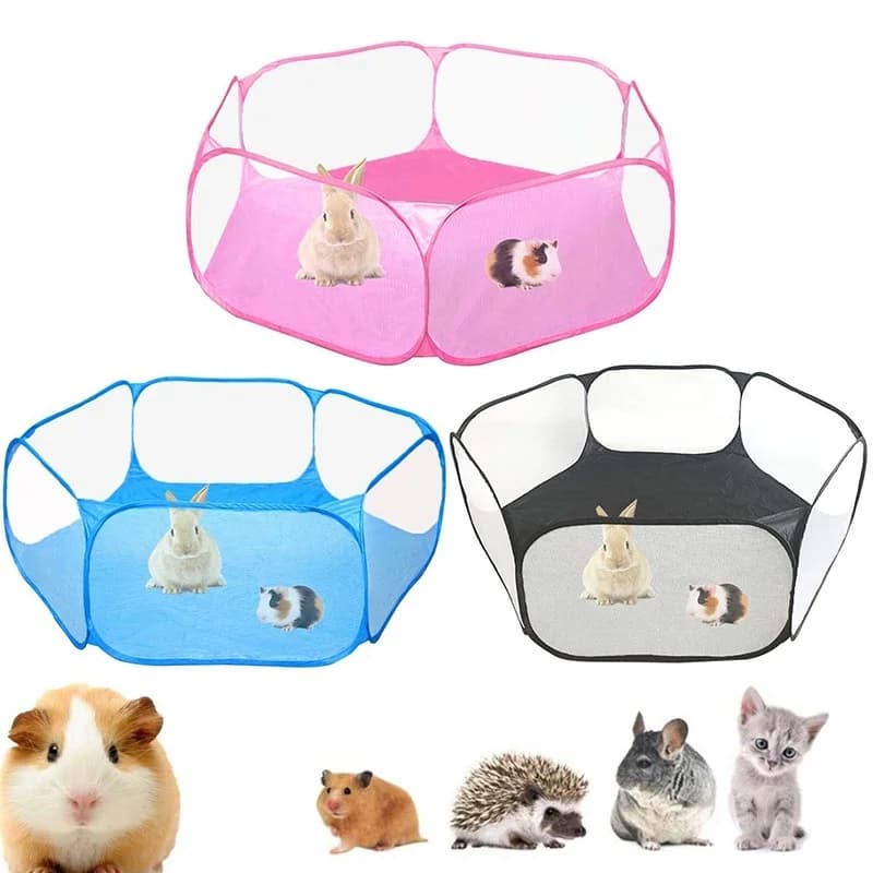 Pet Playpen Portable Open Indoor Outdoor Small Animal Cage