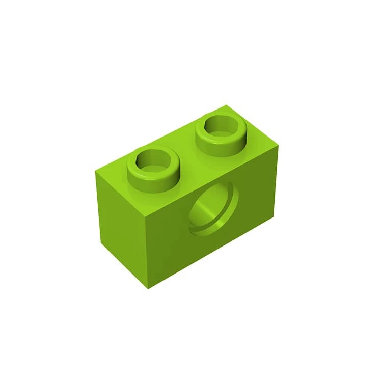 1x2 Brick with Hole Building Block