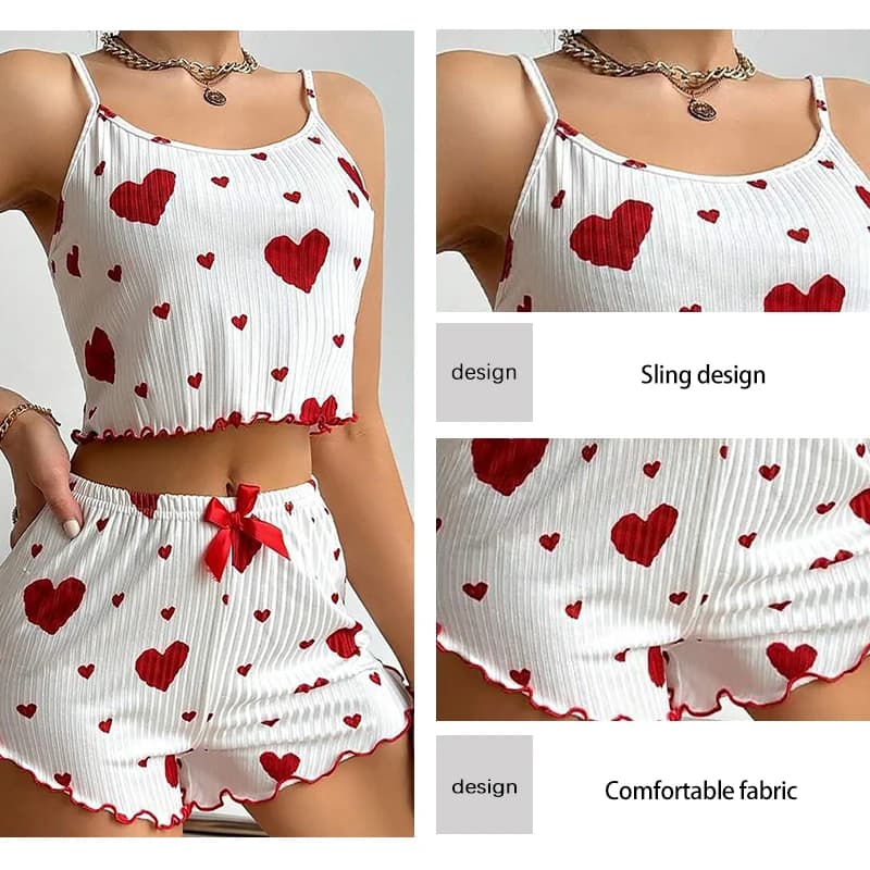 Women's Tank Top and Shorts Pajama Set