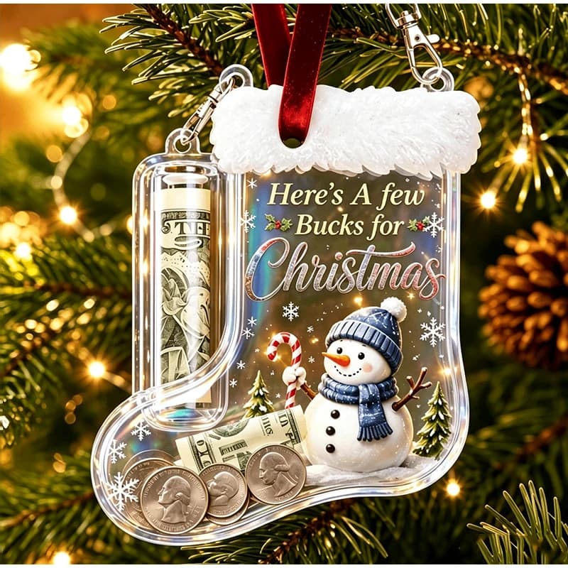 Christmas Stocking Cash Pendant Money Holder