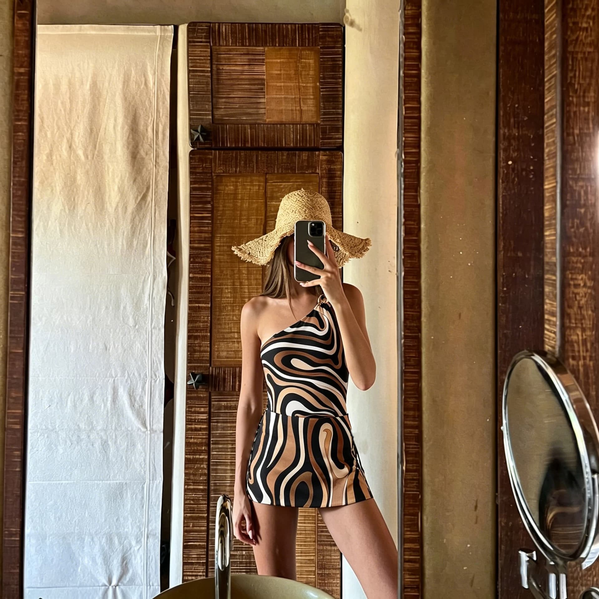 Women's Cut-Out Halter Swimsuit