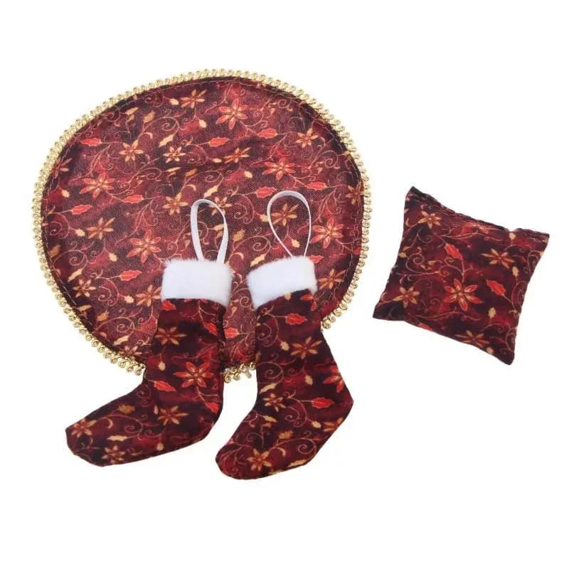 Miniature Christmas Stocking Set for Dollhouses