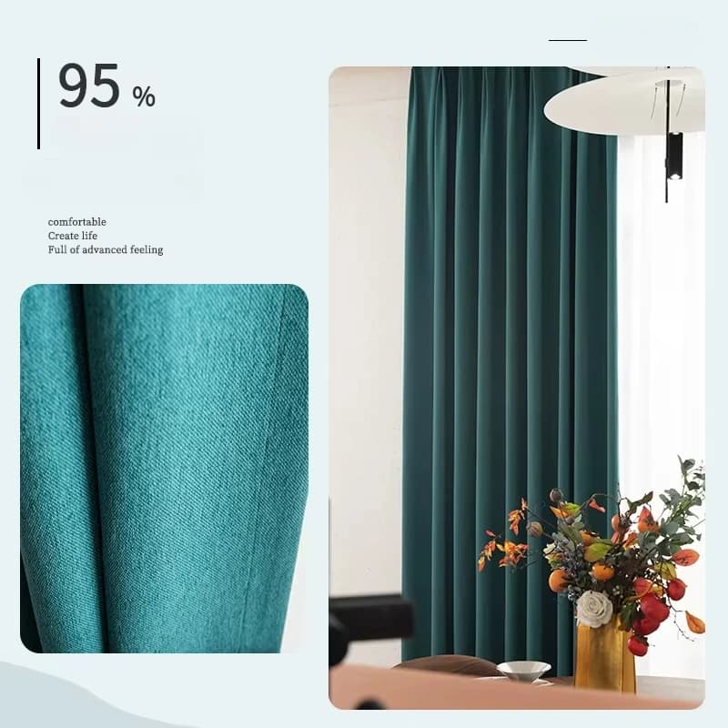 Blackout Hemp Curtains with Sound Insulation