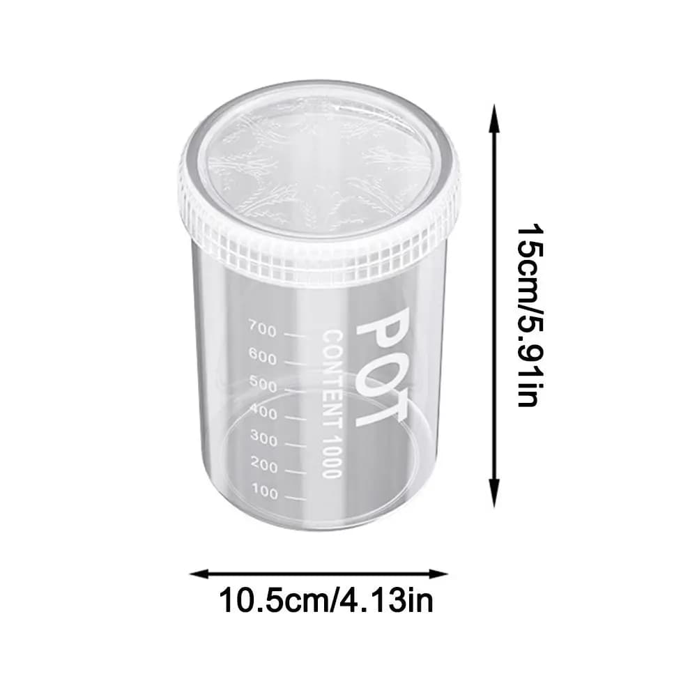 Plastic Food Storage Canisters with Sealed Lids