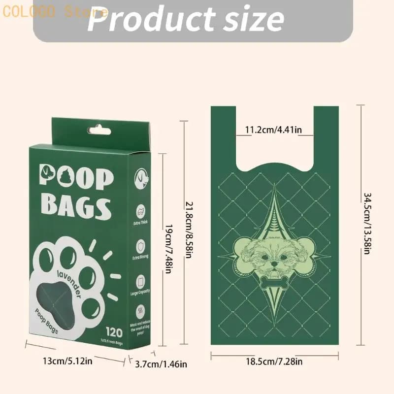 Pet Waste Pickup Bags Roll 120-240 Count