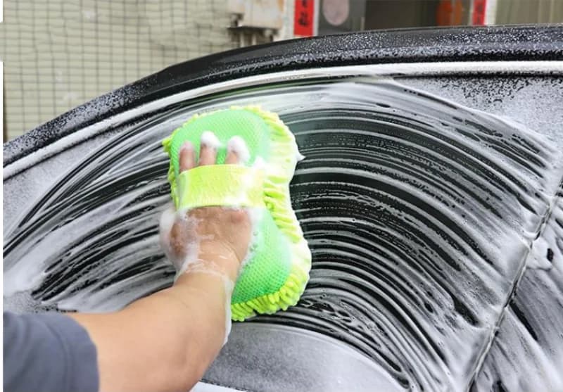 Microfiber Car Wash Sponge & Detailing Brush Set