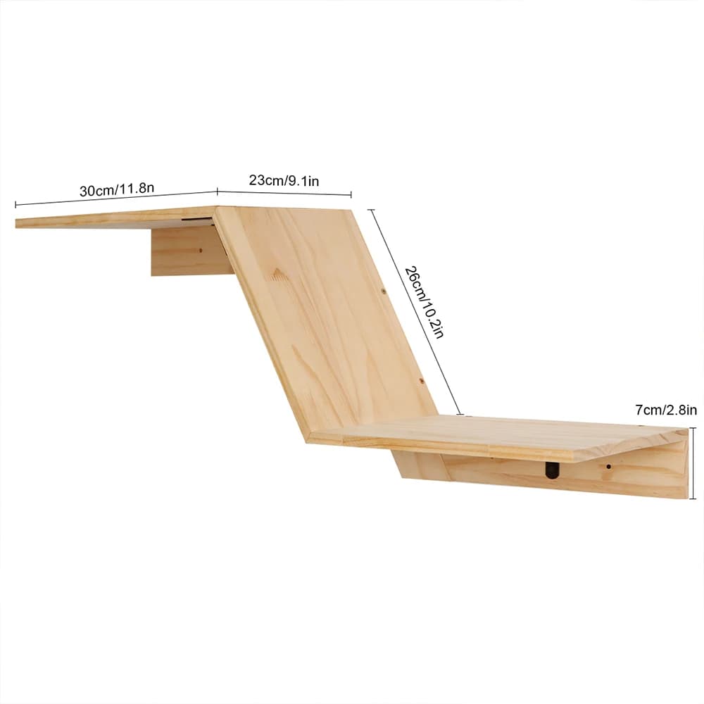 Wall-Mounted Cat Climber Set with Shelves
