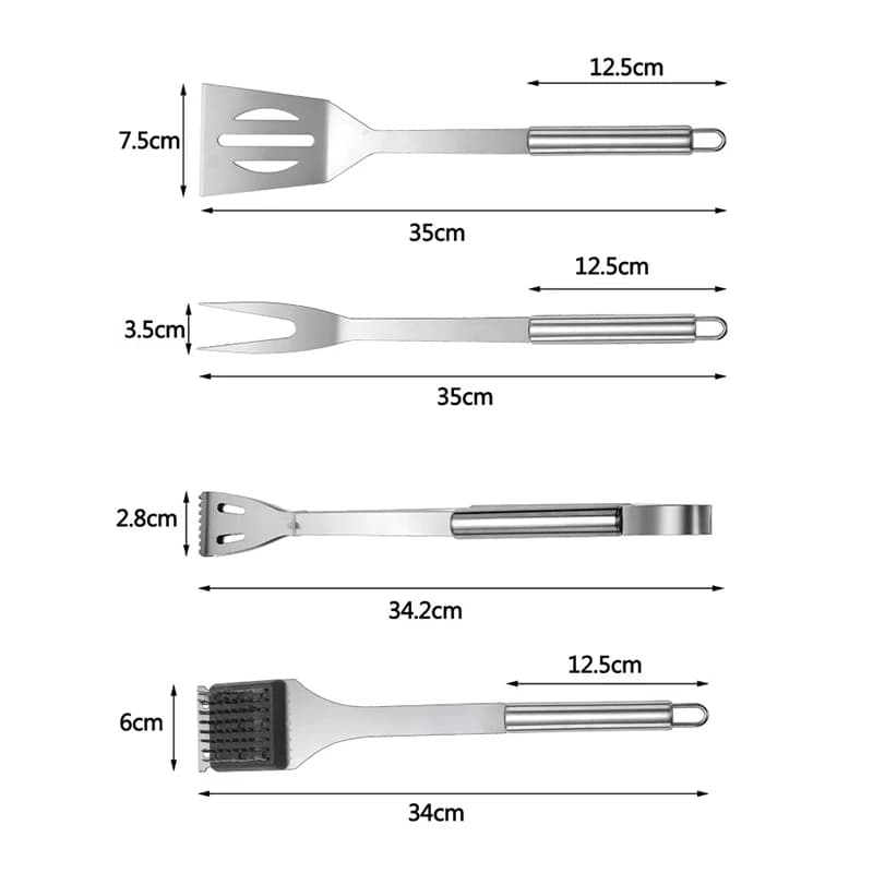 BBQ Grill Tools Set Stainless Steel