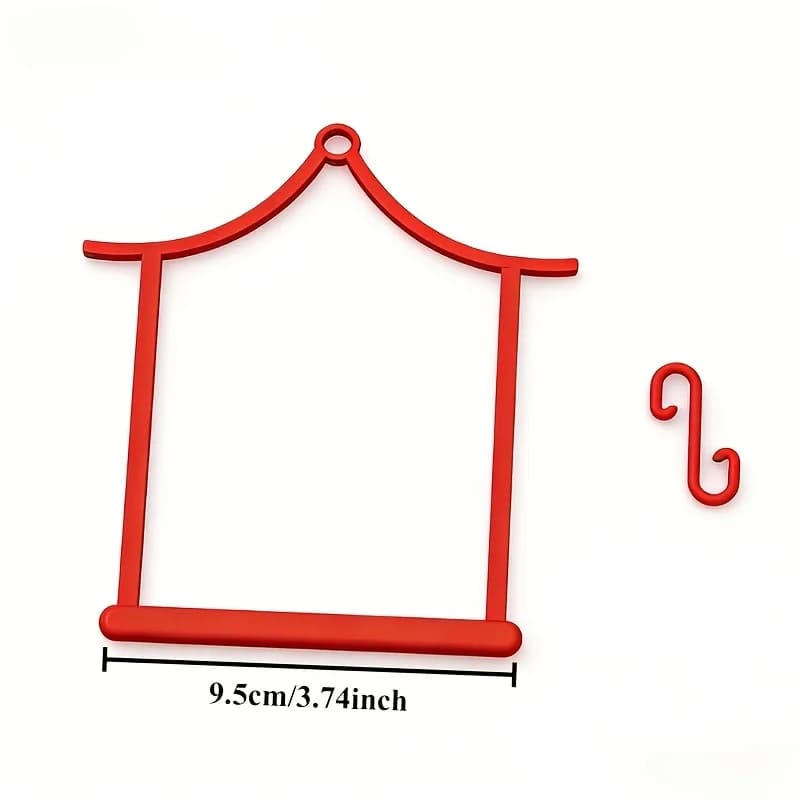 House Shape Bird Swing Perch