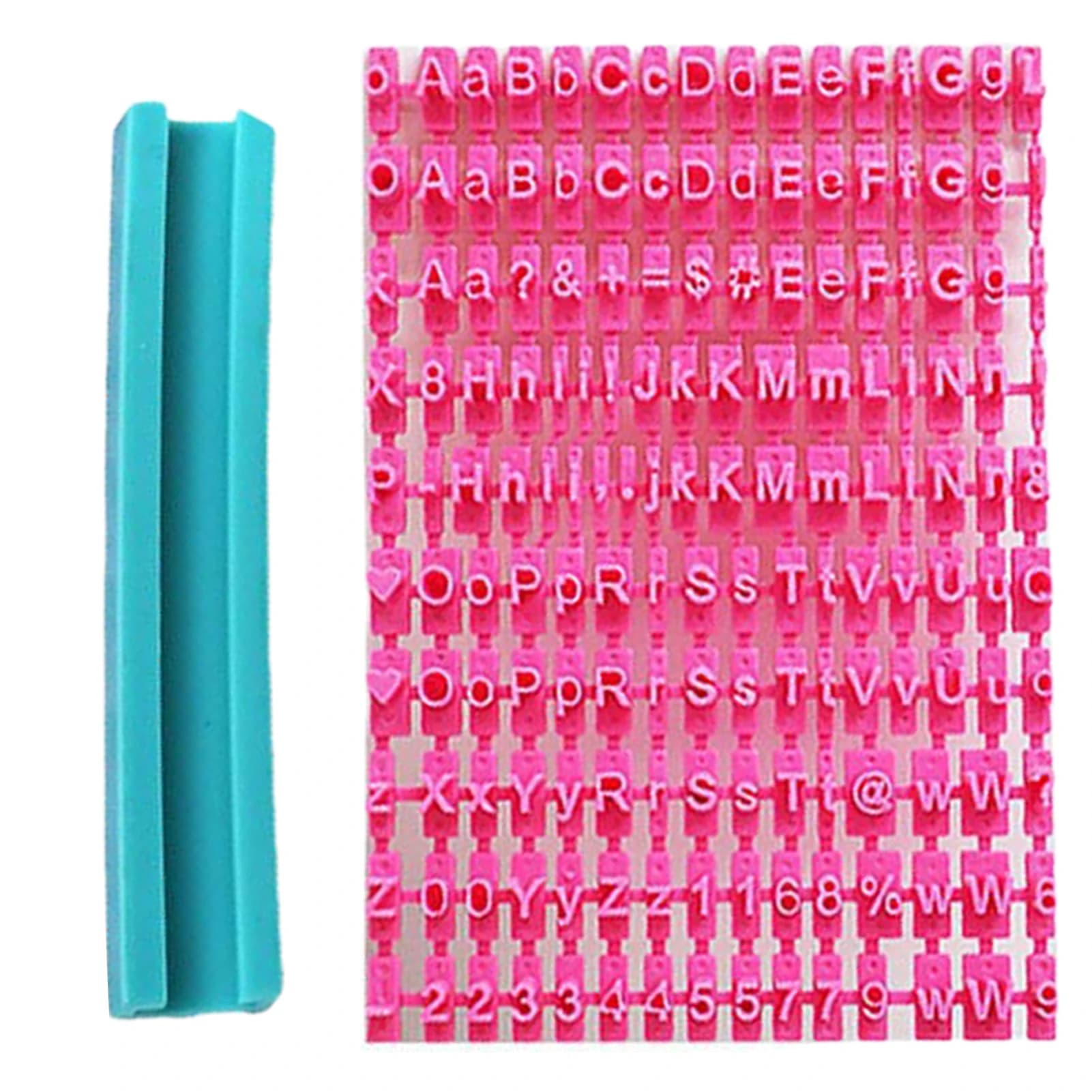 Alphabet Letter Fondant Stamp Set
