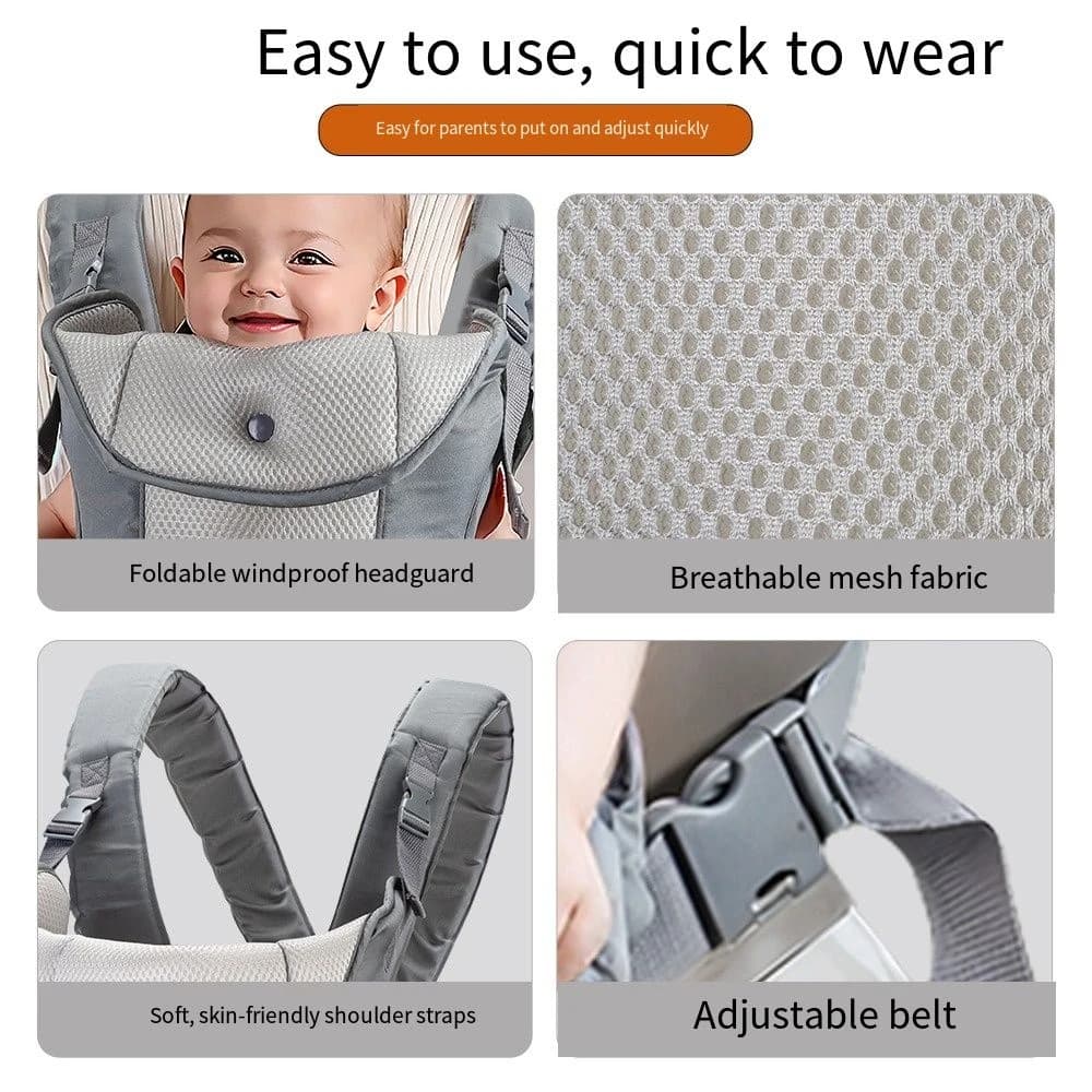 Ergonomic Newborn Kangaroo Baby Wrap Carrier