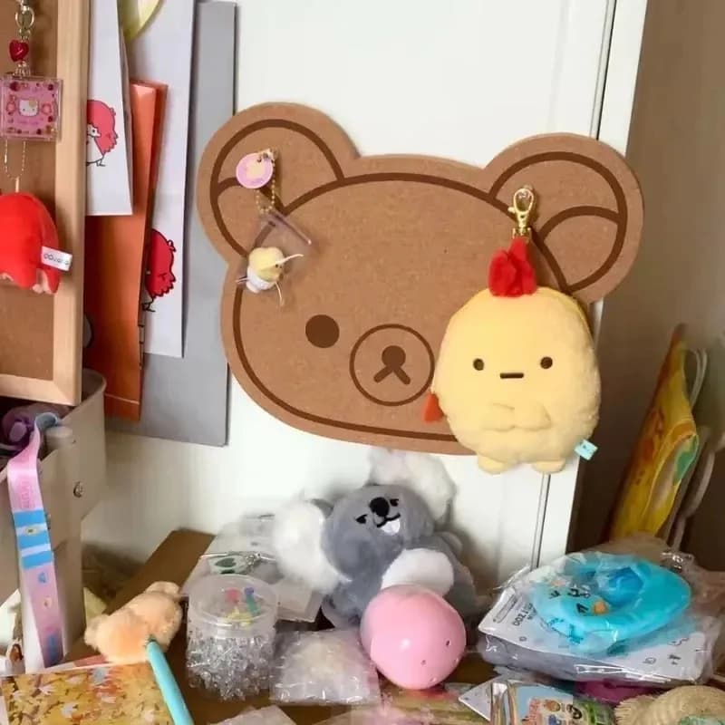 Cartoon Felt Board Home Decor Wall Decor Panel Felt Posters on The Wall Bear Wall Sticker Rilakkumas Children's Room Decorating
