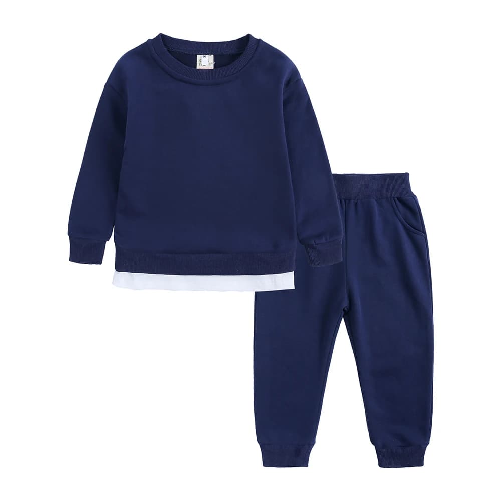 Kids Sports Sweatshirt Loungewear Set