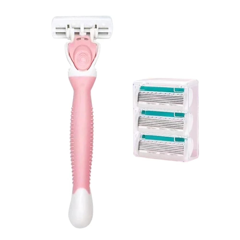 Women's Multi-Blade Razor With Replaceable Heads