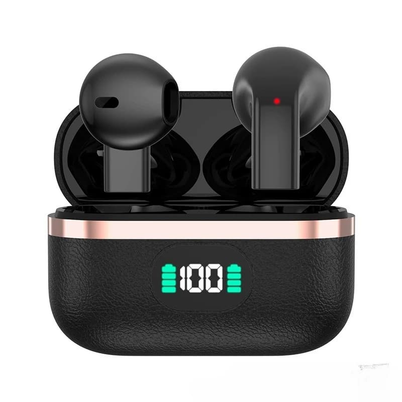 Semi-In-Ear TWS Wireless Earbuds Sleek Stylish Design Long Endurance Battery Built-In Mic Ideal Headphones for Daily