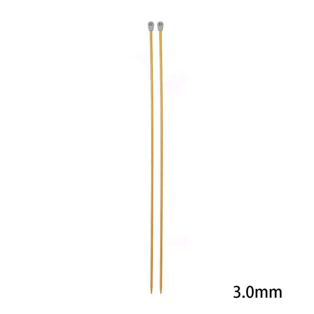 Aluminum Straight Knitting Needles 35cm