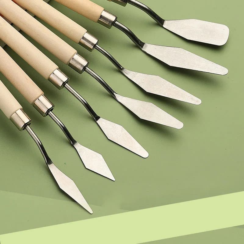 Oil Painting Knife Set, 7-Piece Stainless Steel