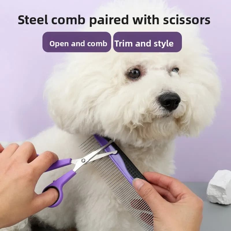 Dog Cat Grooming Kit 9-In-1 Tool Set