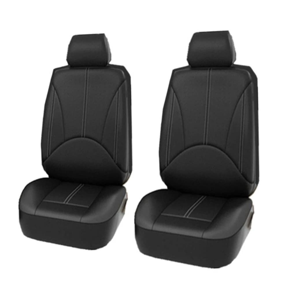 Universal Car Seat Cover 5 Seat Leather Full Seat Covers for Sedans SUV Auto Black Color
