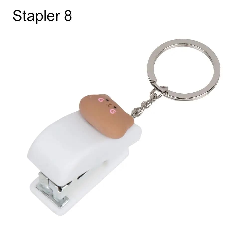 Mini Stapler with Document Clips and Paper Clips Set