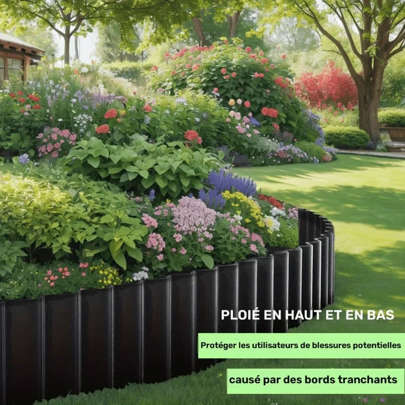 Garden Border Edging Landscape Border Weatherproof Landscape Border Edging Corrugated Corrugated Garden Edging