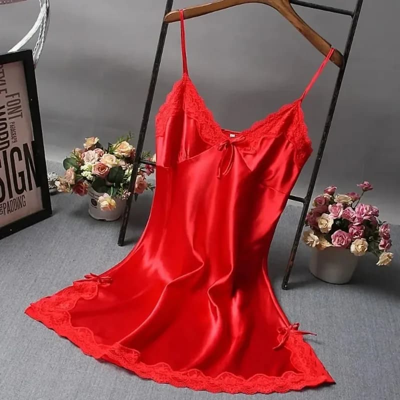 Lace Patchwork Camisola Nightgown