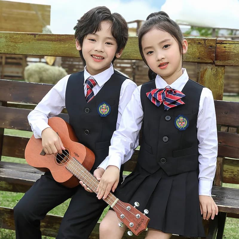 England Style School Uniform Spring Autumn Suit