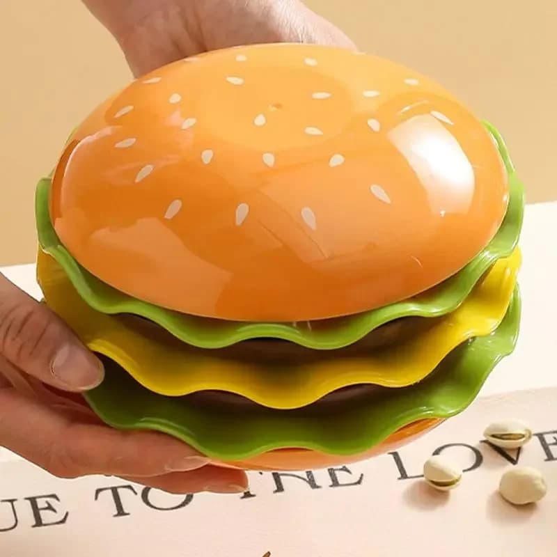 Stackable Hamburger Plate Set