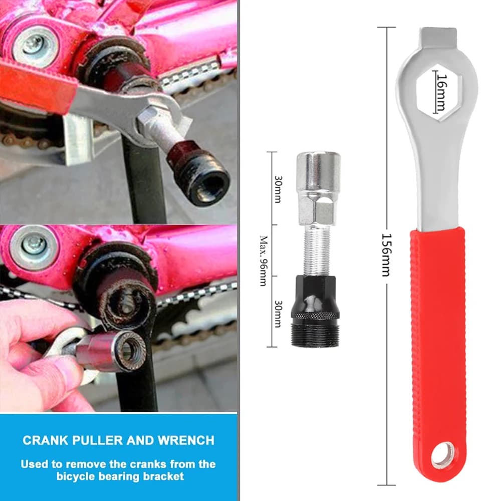 Bike Repair Tool Kit with Chain Breaker and Crank Puller