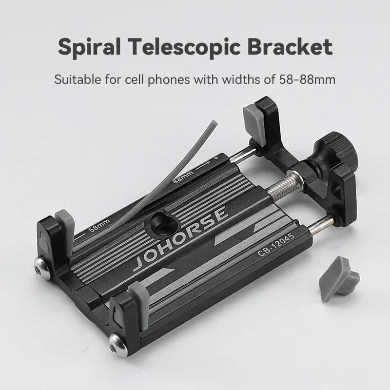 Bike Phone Mount Holder Aluminum Motorcycle Phone Holder Mount with 360° Rotation for iPhone 16 17 15 14 Pro Max Samsung S26 S25