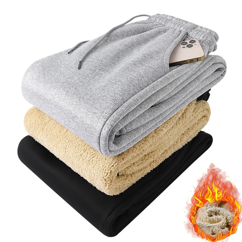 Men's Fleece-Lined Winter Sweatpants
