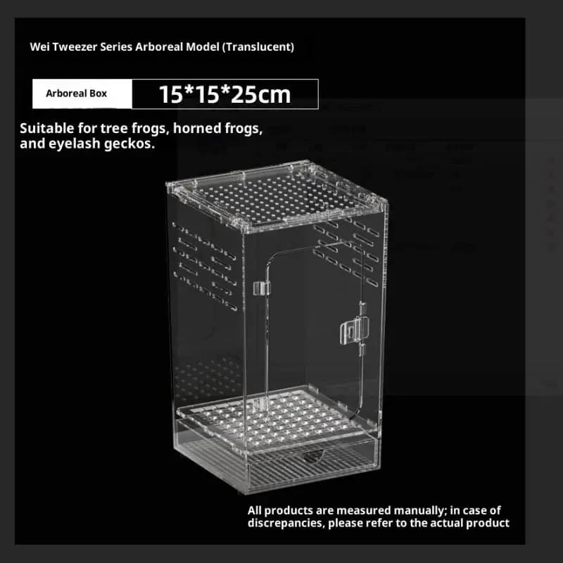 Transparent Acrylic Reptile Breeding Terrarium Box
