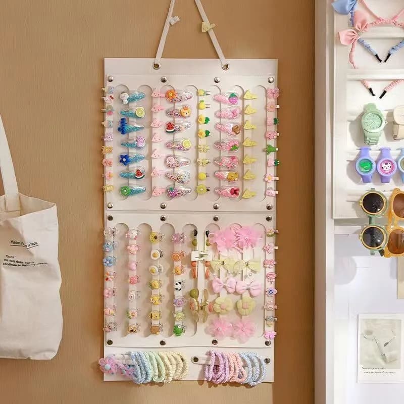 Hair Accessories Hanging Storage Organizer Wall Decoration Hair Bows Storage Hair Clips Hair Rope Glasses Organizing Storage