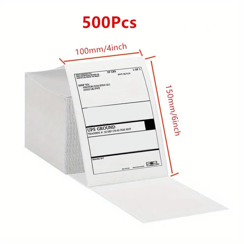 4x6 Thermal Shipping Labels White