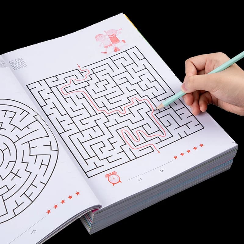 Maze Training Book for Concentration & Problem Solving