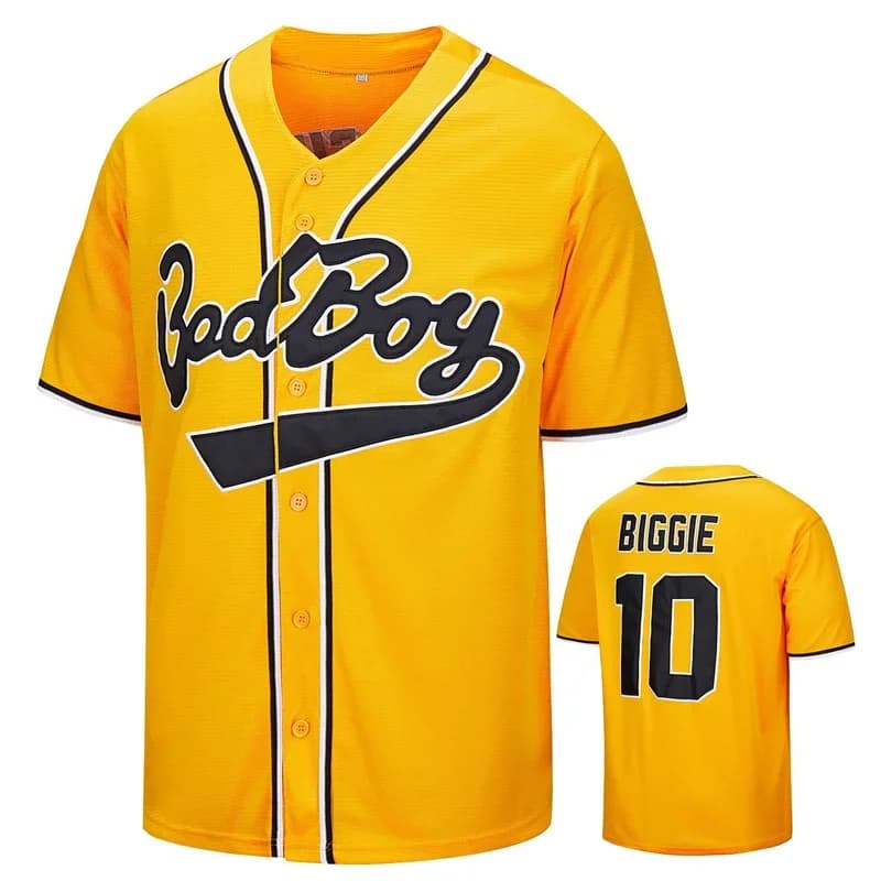 Bad Boy BIGGIE #10 Baseball Jersey