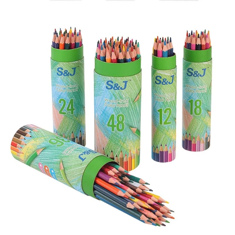 Colored Pencil Set with Bucket