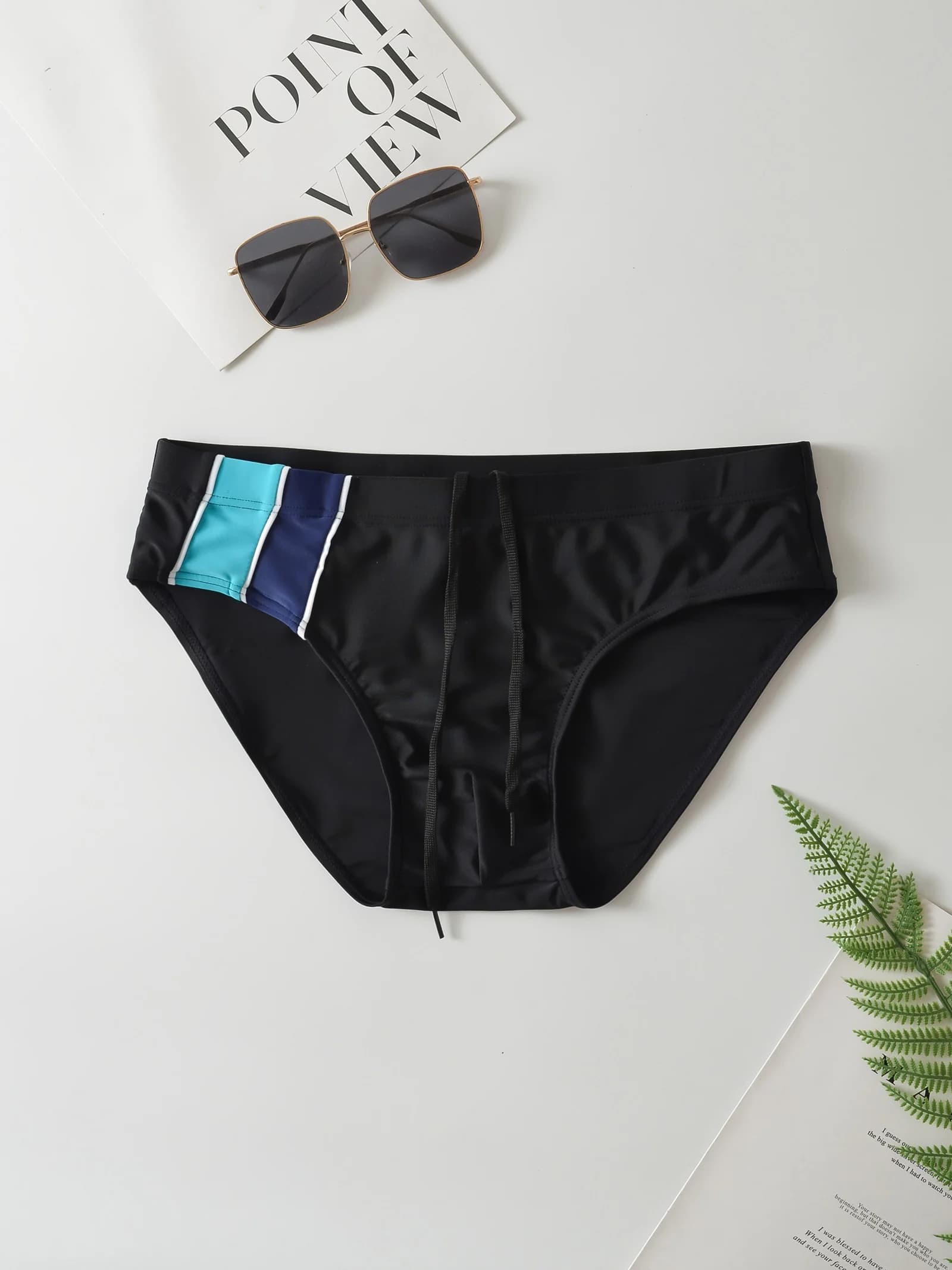 Men's Triangular Quick-Dry Swim Trunks