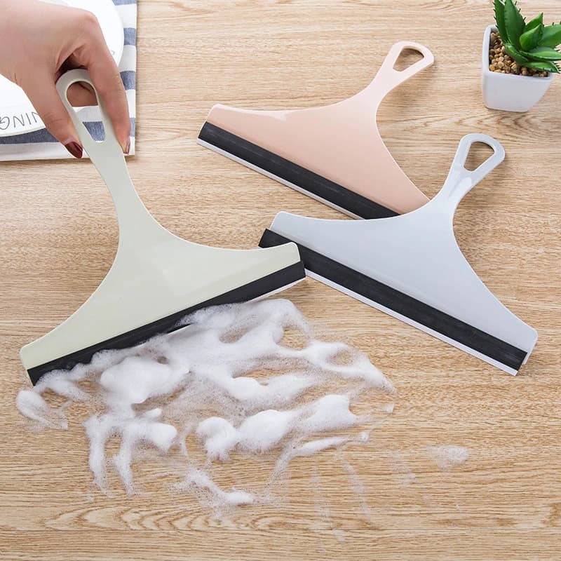 Glass Cleaning Squeegee with Silicone Wiper