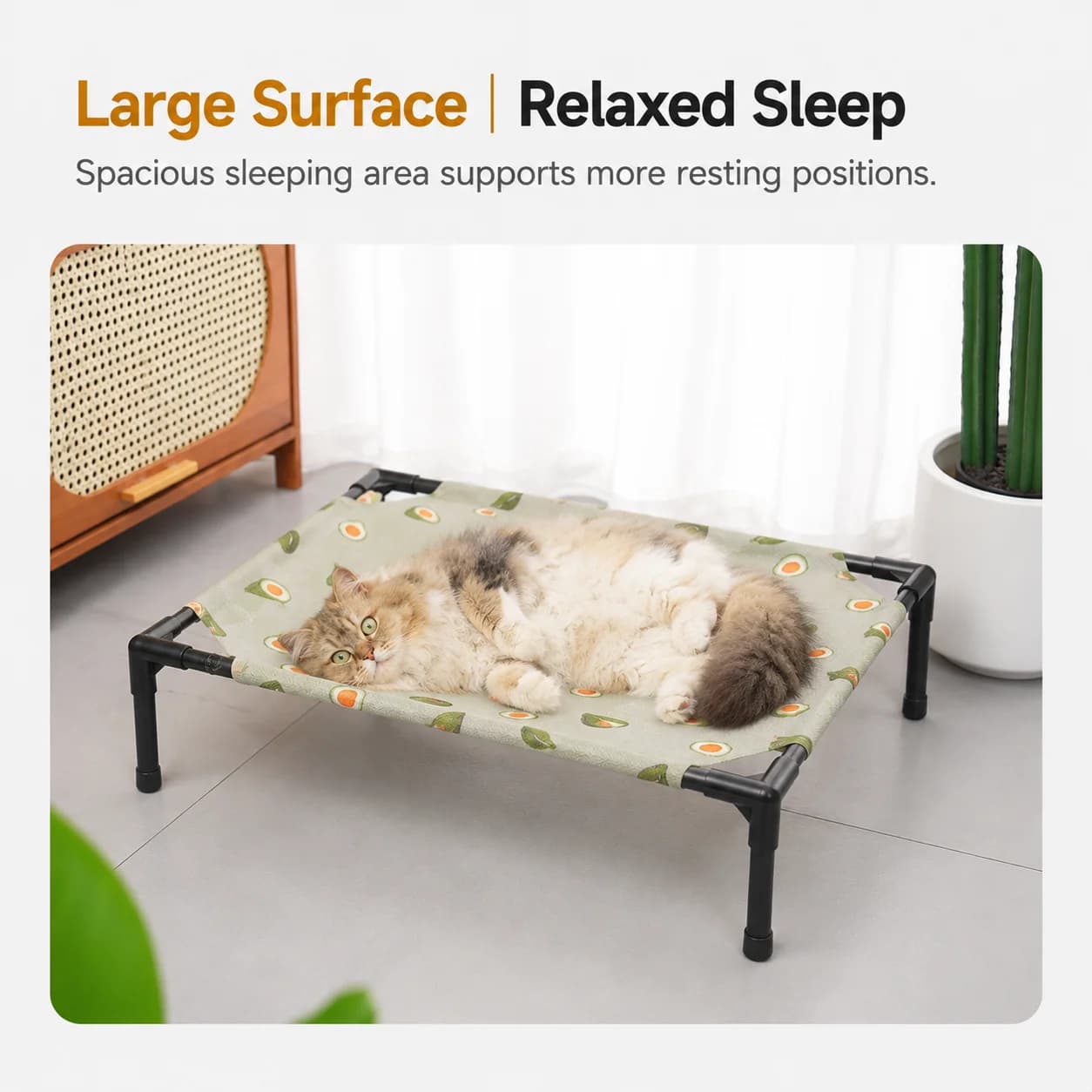 Portable Elevated Pet Bed Small