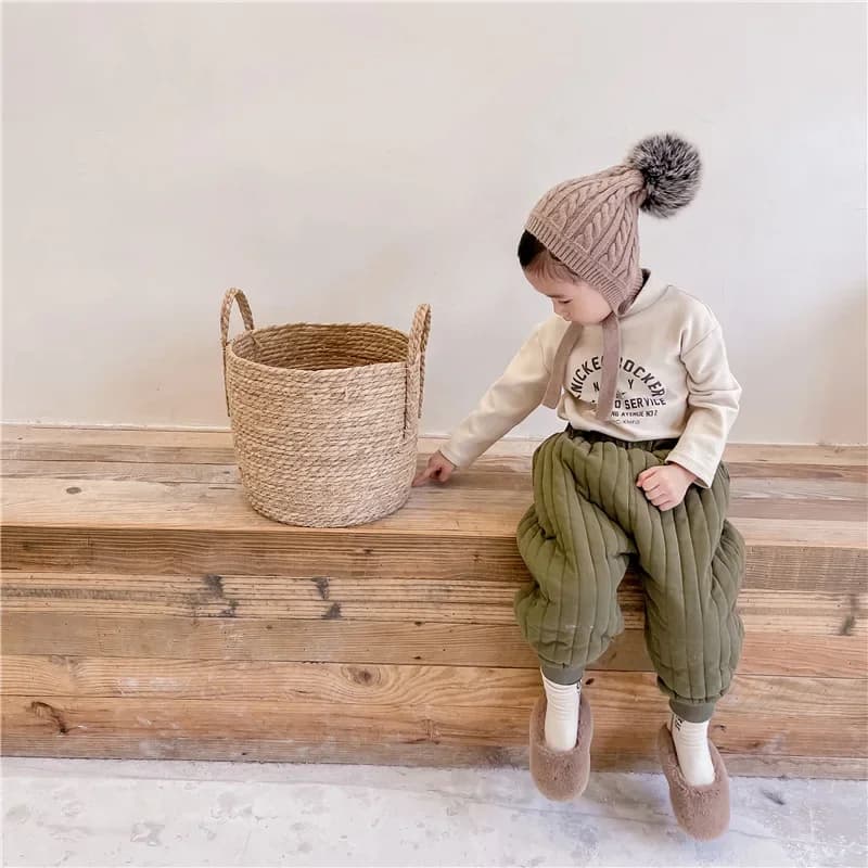 Winter Cotton-Padded Pants for Kids