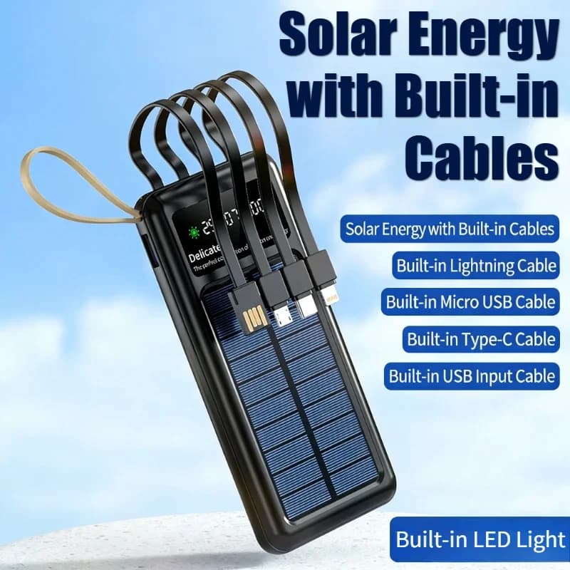 Solar Power Bank 20000mAh Dual USB