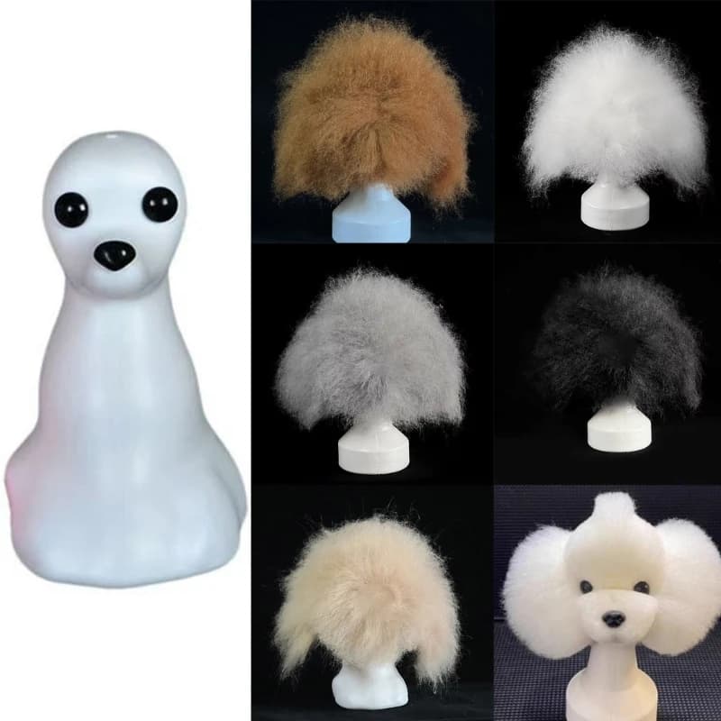 Pet Grooming Training Hair For Dog Model DIY Styling And Scissor Practice Tool B03D