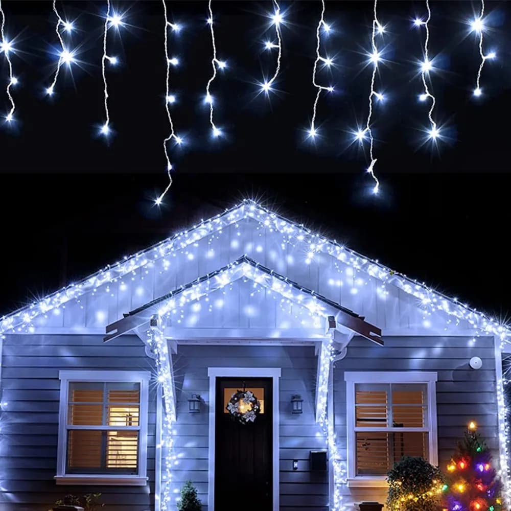LED Icicle Curtain String Lights 5m