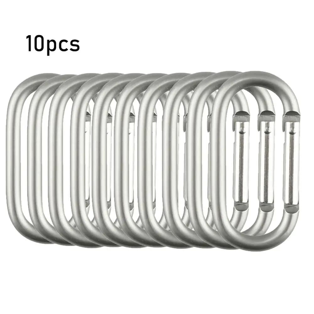 2/5/10pcs Alloy Aluminum Survival Gear Camp Mountaineering Hook Carabiners Carabiner Travel Kit Camping Equipment