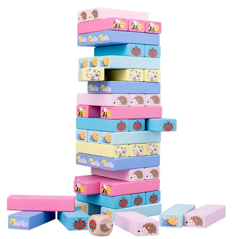Wooden Stacking Blocks Strategy Game