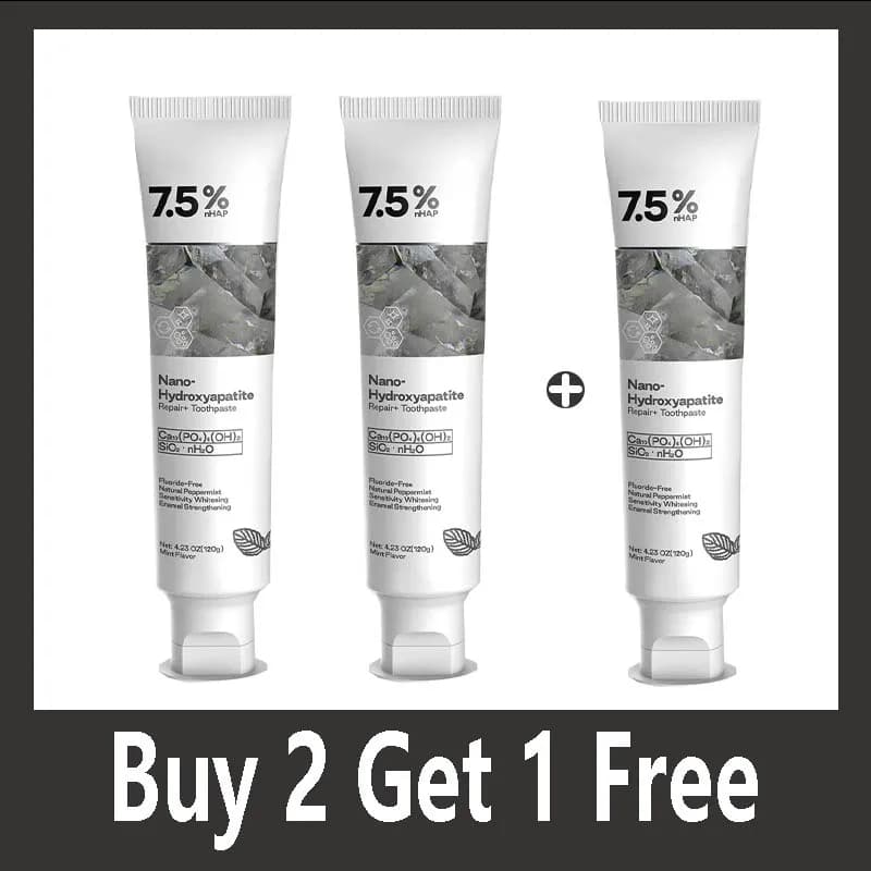 Nano Hydroxyapatite Fluoride-Free Toothpaste