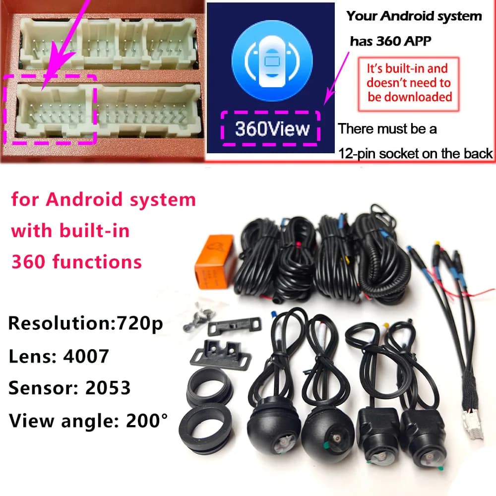 360 Degree Car Camera System for Android