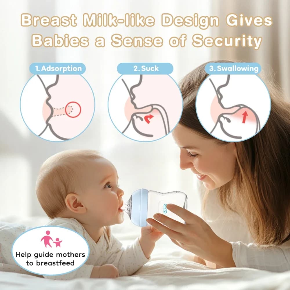 Baby Bottle 150/240/330ML Newborn PP Bottles Anti-Choke Anti-flatulence Milk Feeding Bottles Infant